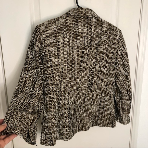 Lafayette 148 Tweed Patterned Jacket sz 6 Blazer textured like new - Picture 11 of 12